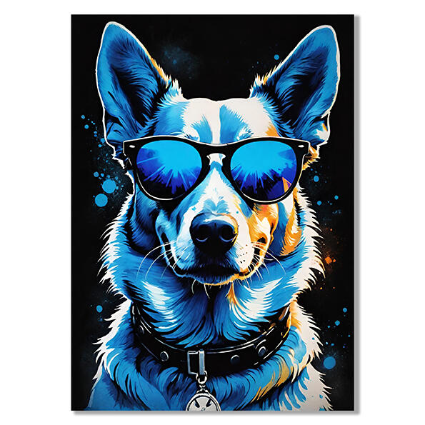 Blue Heeler Poster