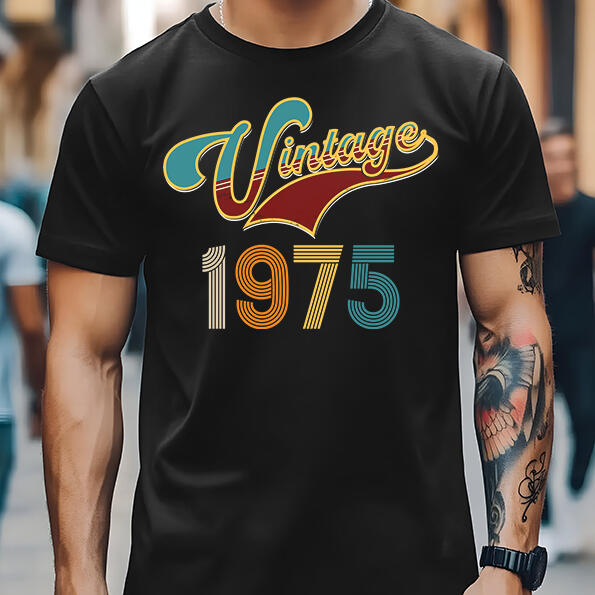 Vintage 1975 College Style T-Shirt